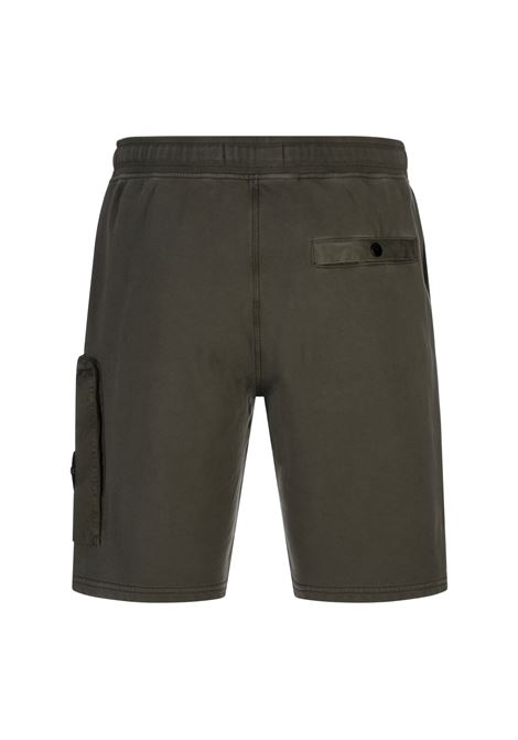 Bermuda In Pile Di Cotone Verde Militare STONE ISLAND | K1S156200002-S0123V0054